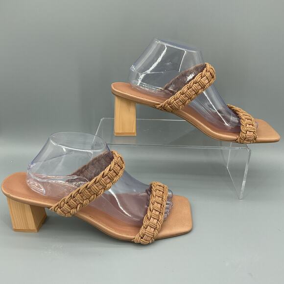 NEW Gabrielle Union Women’s Paulette Double Band Rope Sandal Brown Size 9 - Picture 1 of 10